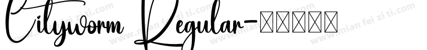 Cityworm Regular字体转换